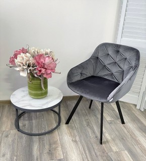 Стул GALE 360 град. поворот. BLUVEL-14 GREY, велюр/ черный каркас, М-City в Снежинске - snezhinsk.mebel24.online | фото 8