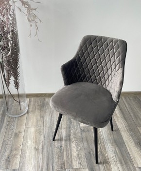 Стул HERMAN 360 град. ГРАФИТ #14, велюр / черный каркас М-City в Снежинске - snezhinsk.mebel24.online | фото 3