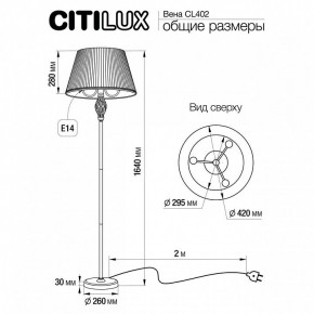 Торшер Citilux Вена CL402920 в Снежинске - snezhinsk.mebel24.online | фото 5