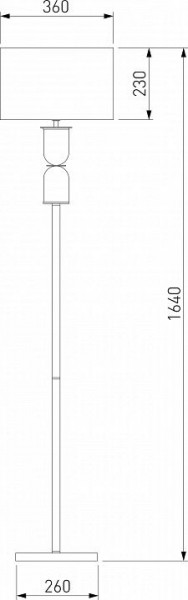 Торшер Eurosvet Caprera 01154/1 никель в Снежинске - snezhinsk.mebel24.online | фото 2