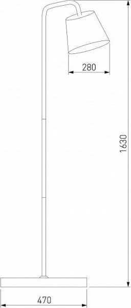 Торшер Eurosvet Montero 01135/1 черный в Снежинске - snezhinsk.mebel24.online | фото 2