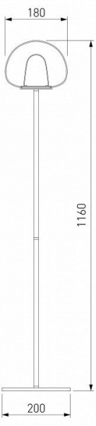 Торшер Eurosvet Twice 90327/1 черный в Снежинске - snezhinsk.mebel24.online | фото