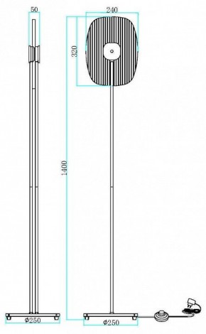 Торшер Maytoni Eclipse MOD152FL-L1BK в Снежинске - snezhinsk.mebel24.online | фото 2