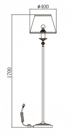 Торшер Maytoni Soffia RC093-FL-01-R в Снежинске - snezhinsk.mebel24.online | фото 3