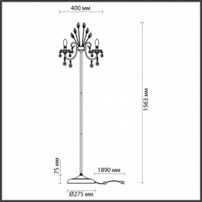 Торшер Odeon Light Versia 4977/3F в Снежинске - snezhinsk.mebel24.online | фото 4