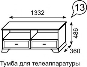 Тумба для телеаппаратуры Венеция 13 бодега в Снежинске - snezhinsk.mebel24.online | фото 2
