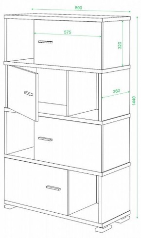 Тумба комбинированная СБ-30/4 в Снежинске - snezhinsk.mebel24.online | фото 2