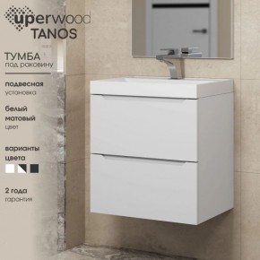 Тумба под раковину Uperwood Tanos 100 см, подвесная, белая матовая в Снежинске - snezhinsk.mebel24.online | фото 4