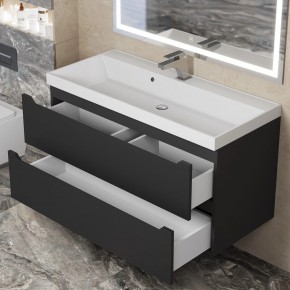 Тумба под раковину Uperwood Tanos 100 см, подвесная, черная матовая в Снежинске - snezhinsk.mebel24.online | фото 10