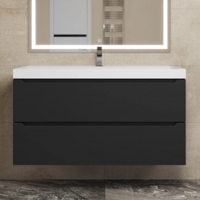 Тумба под раковину Uperwood Tanos 100 см, подвесная, черная матовая в Снежинске - snezhinsk.mebel24.online | фото 9