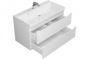 Тумба под раковину Uperwood Tanos 90 см, подвесная, белая матовая в Снежинске - snezhinsk.mebel24.online | фото 2