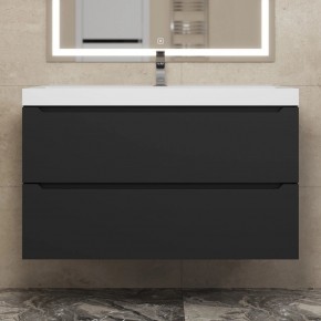 Тумба под раковину Uperwood Tanos 90 см, подвесная, черная матовая в Снежинске - snezhinsk.mebel24.online | фото 9