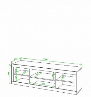 Тумба под ТВ Toivo Кон170 в Снежинске - snezhinsk.mebel24.online | фото 2