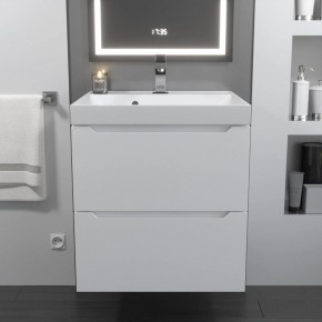 Тумба с раковиной Uperwood Tanos 50 см, подвесная, белая матовая в Снежинске - snezhinsk.mebel24.online | фото 10