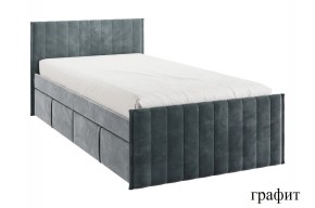 ТВИКС Кровать с ящиками 900 (графит) в Снежинске - snezhinsk.mebel24.online | фото