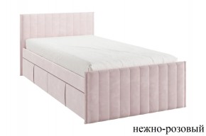 ТВИКС Кровать с ящиками 900 (нежно-розовый) в Снежинске - snezhinsk.mebel24.online | фото