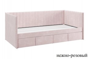 ТВИКС Кровать (софа) с ящиками 900 (нежно-розовый) в Снежинске - snezhinsk.mebel24.online | фото