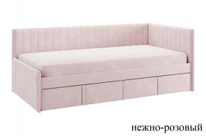 ТВИКС Кровать (тахта) с ящиками 900 (нежно-розовый) в Снежинске - snezhinsk.mebel24.online | фото