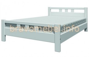ВЕРОНИКА-2 Кровать из массива 1200 (Белый античный) в Снежинске - snezhinsk.mebel24.online | фото