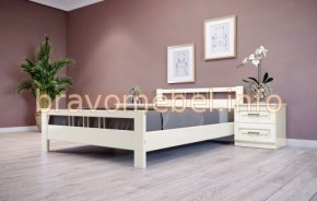 ВЕРОНИКА-3 Кровать из массива 1200 (Слоновая кость) в Снежинске - snezhinsk.mebel24.online | фото