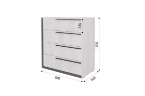 ВИНТЕР - 8 Комод 4 ящика в Снежинске - snezhinsk.mebel24.online | фото 4
