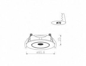 Встраиваемый светильник Arte Lamp Kaus A4761PL-1WH в Снежинске - snezhinsk.mebel24.online | фото 3