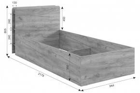 ЮНИОР Кровать с ПМ 900 в Снежинске - snezhinsk.mebel24.online | фото 3